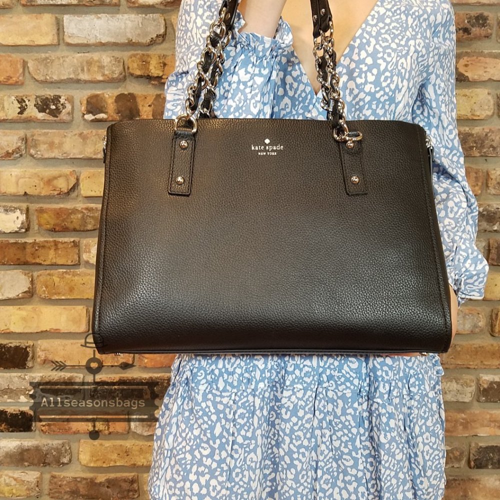 KATE SPADE Andee Leather Cobble Hill Tote Black - Picture 5 of 14
